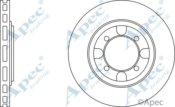 APEC BRAKING Тормозной диск DSK761